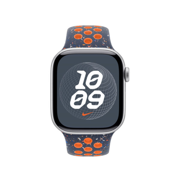 Apple MYJX3ZM/A slimme draagbare accessoire Band Blauw, Oranje Fluorelastomeer - Afbeelding 3