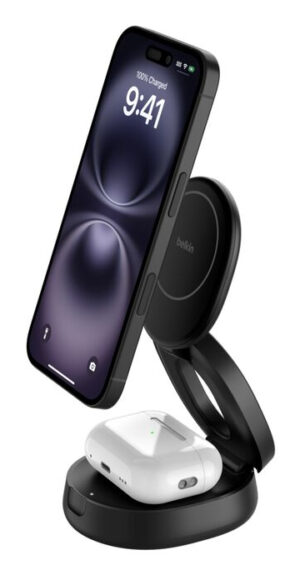 Belkin WIZ035kqBK Hoofdtelefoons, Smartphone Zwart USB Draadloos opladen Snel opladen Binnen