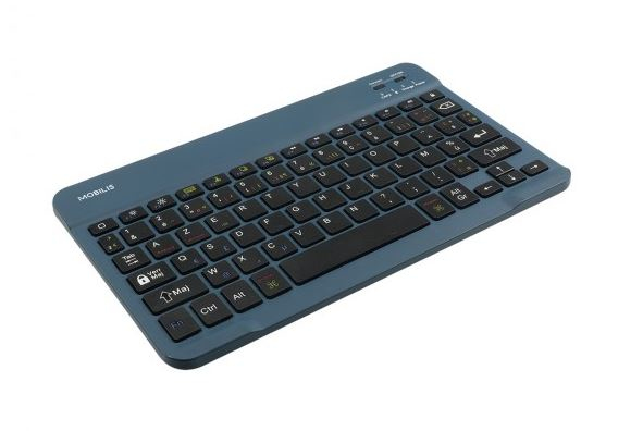Mobilis 001284 toetsenbord voor mobiel apparaat AZERTY Frans Bluetooth Blauw - Afbeelding 2