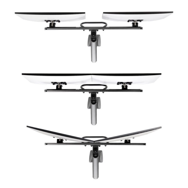StarTech.com Dual Monitor Arm met Crossbar voor Bureau, Tot 27 inch Schermen, VESA 75x75/100x100, Max 15kg, C-klem, Volledig Sch - Afbeelding 6