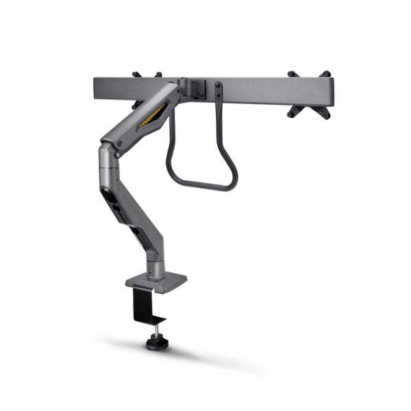 StarTech.com Dual Monitor Arm met Crossbar voor Bureau, Tot 27 inch Schermen, VESA 75x75/100x100, Max 15kg, C-klem, Volledig Sch - Afbeelding 2