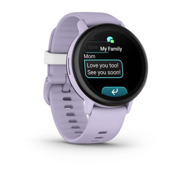 Garmin Bounce 010-03399-01 smartwatch / sport watch 3,05 cm (1.2") AMOLED 43 mm Digitaal 390 x 390 Pixels Touchscreen Paars Wifi - Afbeelding 3
