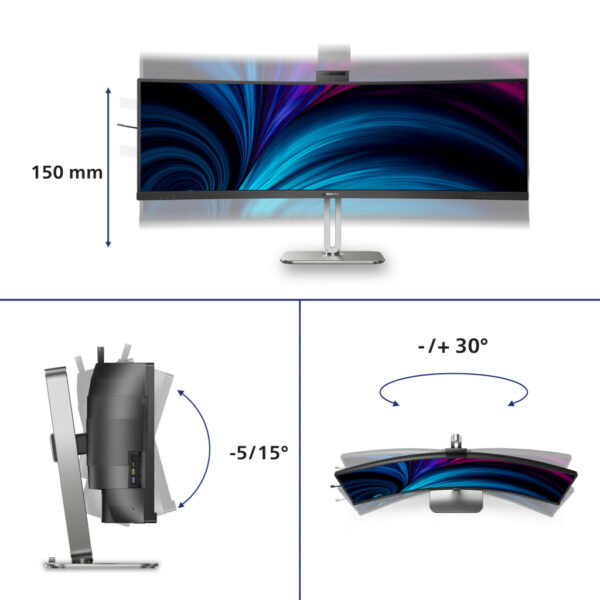 Philips 5000 series 49B2U5900CH/00 LED display 124 cm (48.8") 5120 x 1440 Pixels Dual QHD LCD Zwart - Afbeelding 21