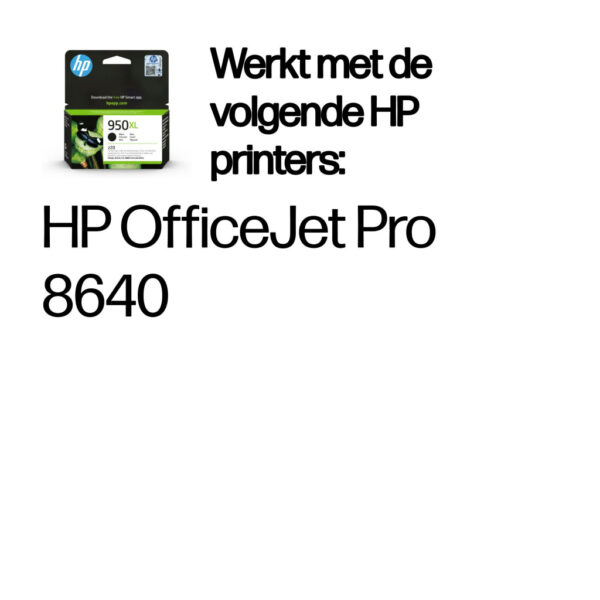 HP 950XL originele high-capacity zwarte inktcartridge - Afbeelding 2