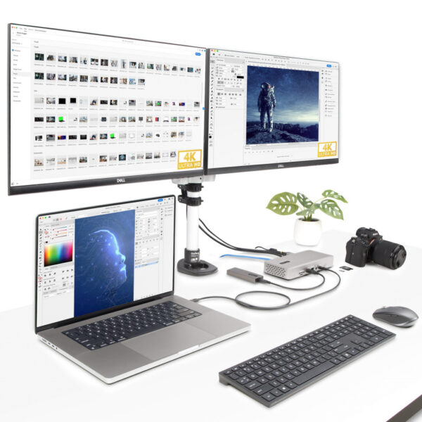 StarTech.com Thunderbolt 4 Multi-Monitor Docking Station, Quad/Triple/Dual Display Dock, 2x HDMI/2x DisplayPort, 7x USB Hub, 2.5 - Afbeelding 4