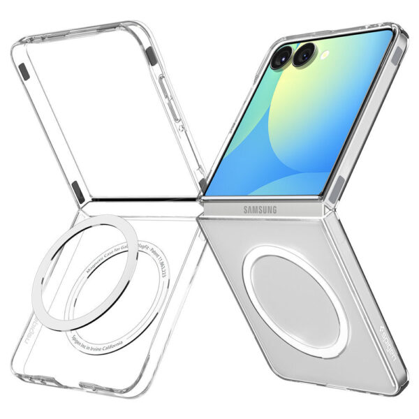 Spigen Air Skin (MagFit) mobiele telefoon behuizingen 17,5 cm (6.9") Hoes Transparant, Wit - Afbeelding 2