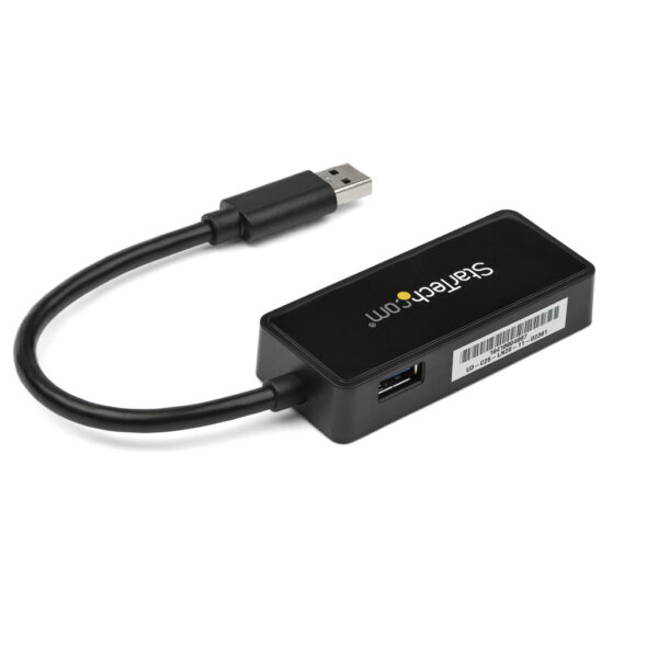 StarTech.com USB 3.0 naar gigabit Ethernet-adapter NIC met USB-poort - zwart - Afbeelding 2