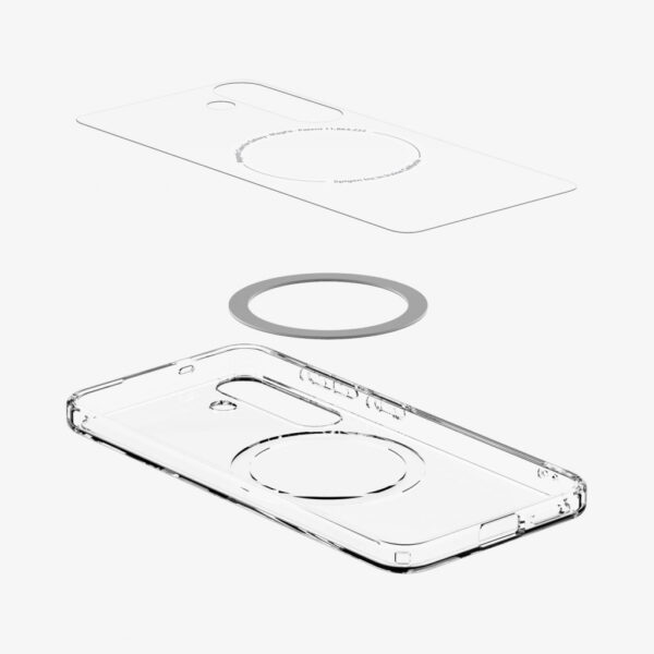 Spigen Ultra Hybrid (MagFit) mobiele telefoon behuizingen 17 cm (6.7") Hoes Transparant, Wit - Afbeelding 5