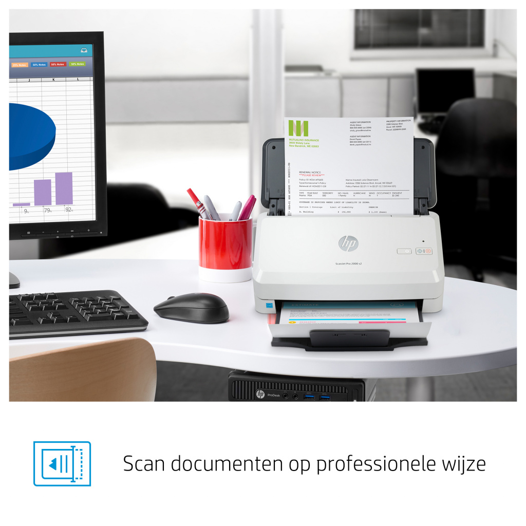 HP ScanJet Pro 2000 s2 Paginascanner 600 x 600 DPI A4 Zwart, Wit - Afbeelding 13