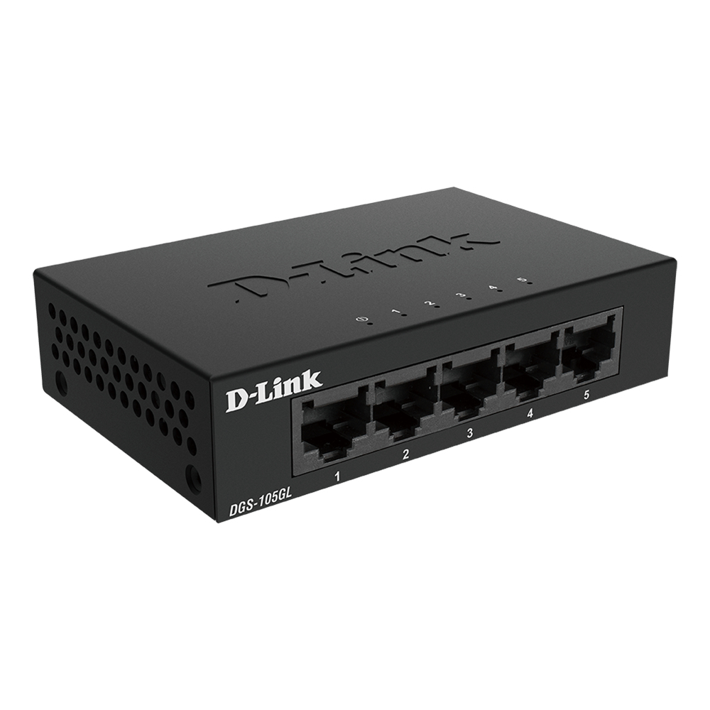D-Link DGS-105GL/E netwerk-switch Unmanaged Gigabit Ethernet (10/100/1000) Zwart - Afbeelding 3