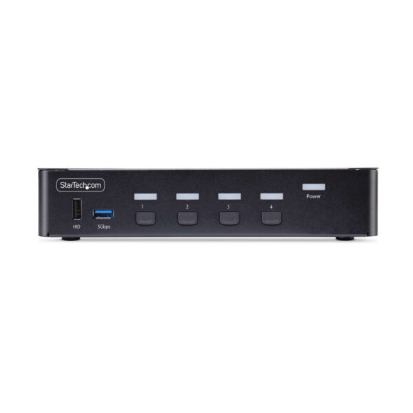 StarTech.com 4-Port DisplayPort KVM Switch, 8K 60Hz / 4K 144Hz, Single Display, DP 1.4, 2x USB 3.0 Ports, 4x USB 2.0 HID Ports, - Afbeelding 6