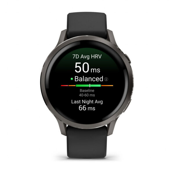 Garmin Venu 4 3,05 cm (1.2") AMOLED 41 mm Digitaal 390 x 390 Pixels Touchscreen Zwart Wifi GPS - Afbeelding 2