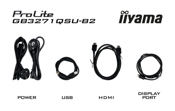 iiyama GB3271QSU-B2 computer monitor 80 cm (31.5") 2560 x 1440 Pixels Quad HD LED Zwart - Afbeelding 14