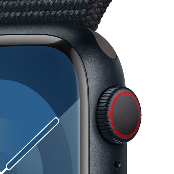Apple Watch Series 9 41 mm Digitaal 352 x 430 Pixels Touchscreen 4G Zwart Wifi GPS - Afbeelding 3