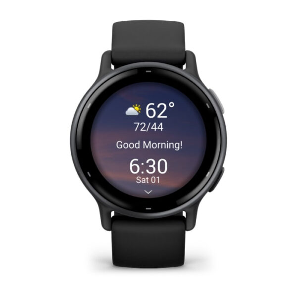 Garmin Vivoactive 5 3,05 cm (1.2") AMOLED 42 mm Digitaal 390 x 390 Pixels Touchscreen Zwart Wifi GPS - Afbeelding 4