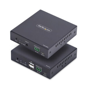 StarTech.com HDMI KVM Extender Over IP Netwerk, 4K 60Hz, Zonder Drivers, HDMI en USB Over Ethernet/CAT6, AVoIP, Zender en Ontvan