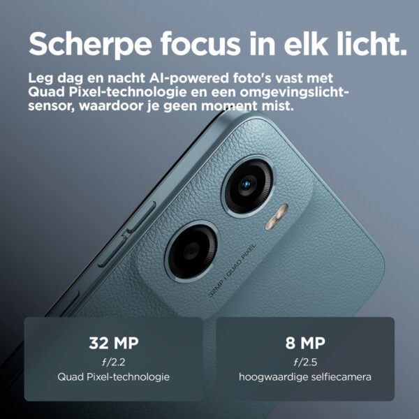 Motorola moto e15 16,9 cm (6.67") Dual SIM Android 14 Go edition 4G USB Type-C 2 GB 64 GB 5200 mAh Blauw - Afbeelding 7