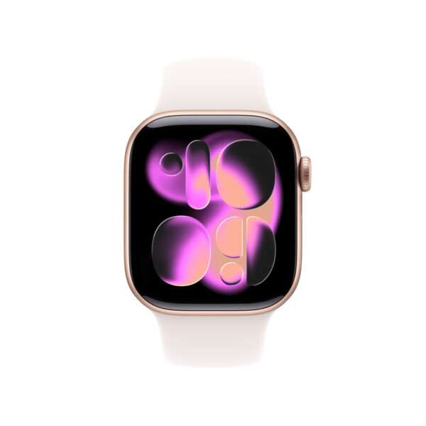 Apple Watch Series 11 OLED 42 mm Digitaal 374 x 446 Pixels Touchscreen 5G Roségoud Wifi GPS - Afbeelding 2