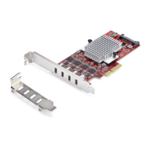 StarTech.com 4-Port USB-C PCIe Kaart, USB 3.2 10Gbps, USB Type-C PCI Express Uitbreidingskaart, 4x Onafhankelijke USB Controller
