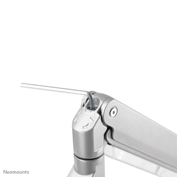 Neomounts NM-D775SILVERPLUS Monitorarm 10-49" - gasveer - Topfix - 180°-stop - Afbeelding 9