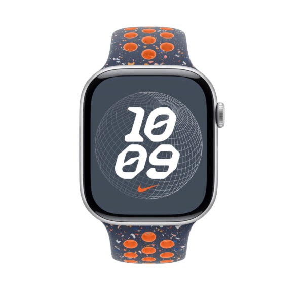 Apple MYLC3ZM/A slimme draagbare accessoire Band Blauw, Oranje Fluorelastomeer - Afbeelding 3