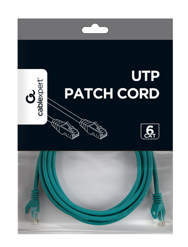 Gembird PP6U-3M netwerkkabel Groen Cat6 U/UTP (UTP) - Afbeelding 3