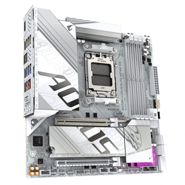 GIGABYTE B850M AORUS ELITE WIFI6E ICE AMD B850 Socket AM5 micro ATX - Afbeelding 3