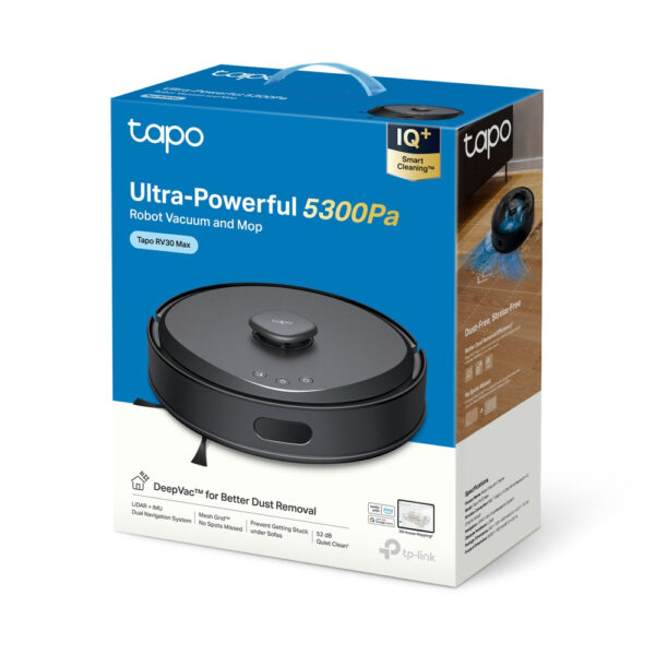 TP-Link Tapo RV30 Max 0,3 l Zakloos Zwart - Afbeelding 4