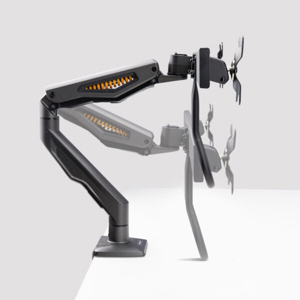 StarTech.com Dual Monitor Arm met Crossbar voor Bureau, Tot 27 inch Schermen, VESA 75x75/100x100, Max 15kg, C-klem, Volledig Sch - Afbeelding 7