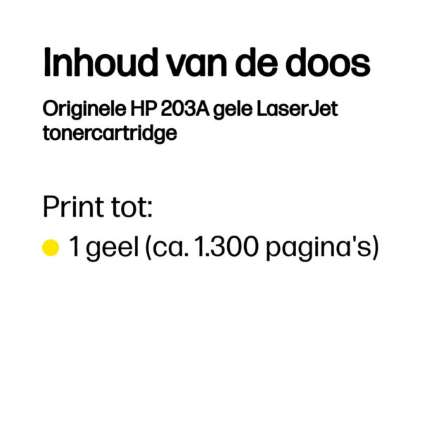 HP Originele 203A gele LaserJet tonercartridge - Afbeelding 3