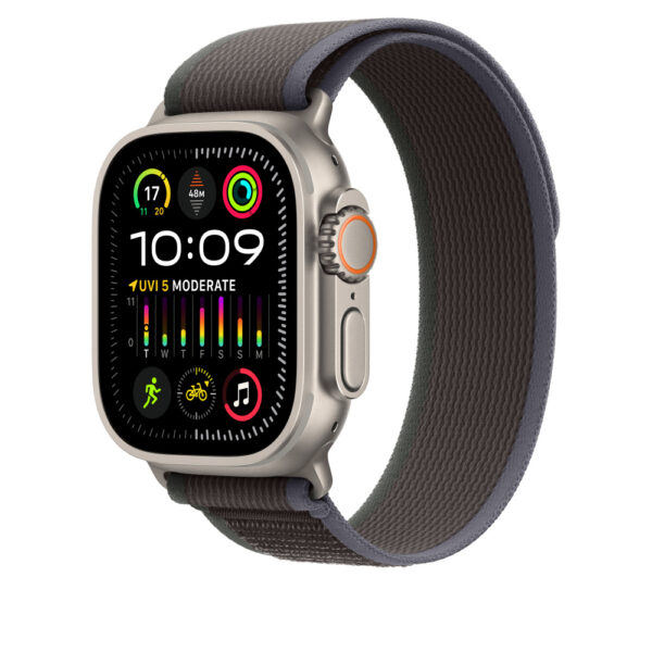 Apple MT623ZM/A slimme draagbare accessoire Band Zwart, Blauw Nylon, Gerecycled polyester, Spandex, Titanium - Afbeelding 2