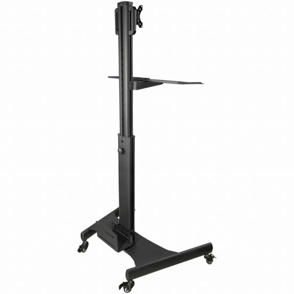 StarTech.com Mobiele Werkplek met Monitorsteun, CPU/PC Houder, Toetsenbord Lade - Ergonomisch Sta Bureau op Wielen - Mobiel Werk - Afbeelding 15