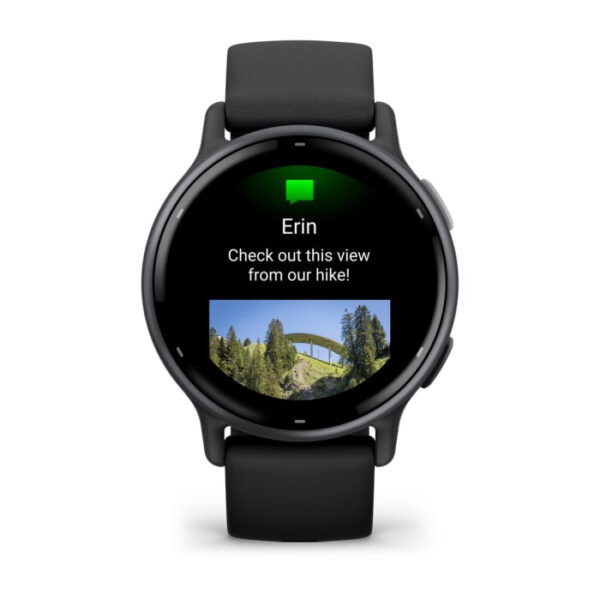 Garmin Vivoactive 5 3,05 cm (1.2") AMOLED 42 mm Digitaal 390 x 390 Pixels Touchscreen Zwart Wifi GPS - Afbeelding 2