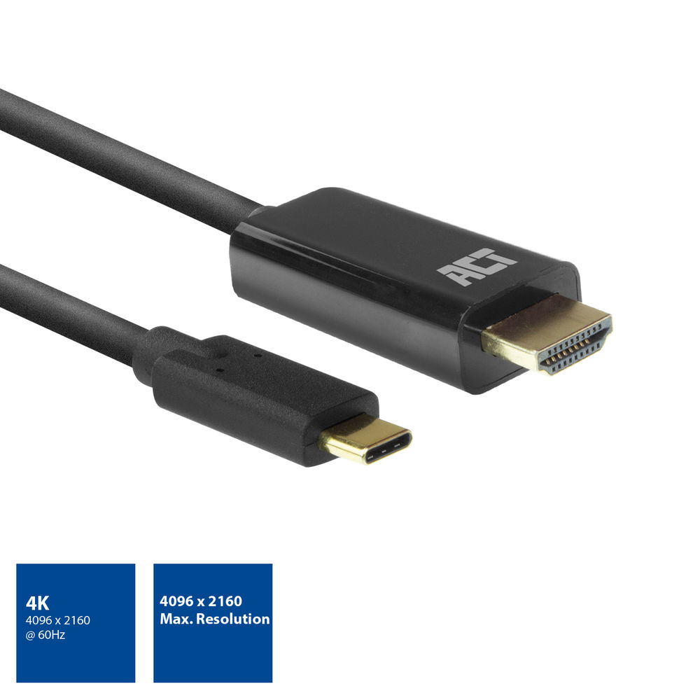 ACT USB-C naar HDMI kabel 2 meter - Afbeelding 2