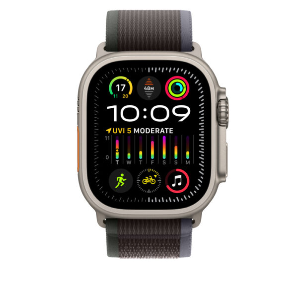 Apple MT623ZM/A slimme draagbare accessoire Band Zwart, Blauw Nylon, Gerecycled polyester, Spandex, Titanium - Afbeelding 3