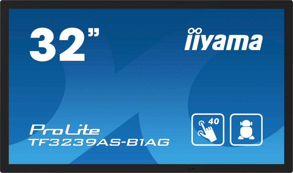 iiyama TF3239AS-B1AG beeldkrant Digitale signage flatscreen 80 cm (31.5") LED 500 cd/m² Full HD Zwart Touchscreen Type processor - Afbeelding 2
