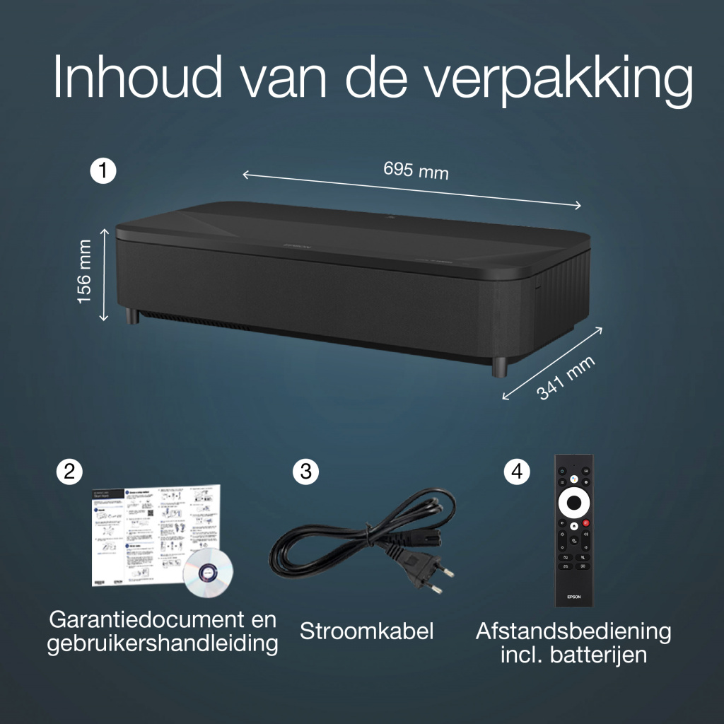 Epson EH-LS800B 4K PRO-UHD smart laserprojector, 4000 lumen, scherm van maximaal 150 inch - Afbeelding 13