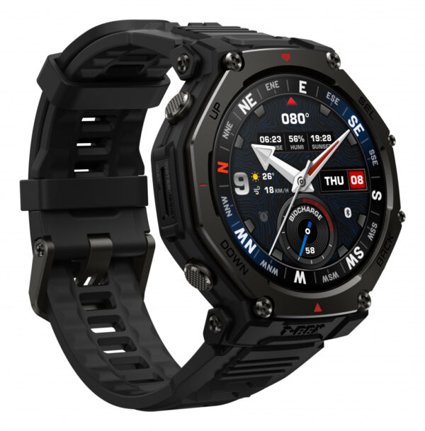 Amazfit T-Rex 3 Pro 3,81 cm (1.5") AMOLED 48 mm Digitaal Touchscreen Zwart GPS - Afbeelding 6