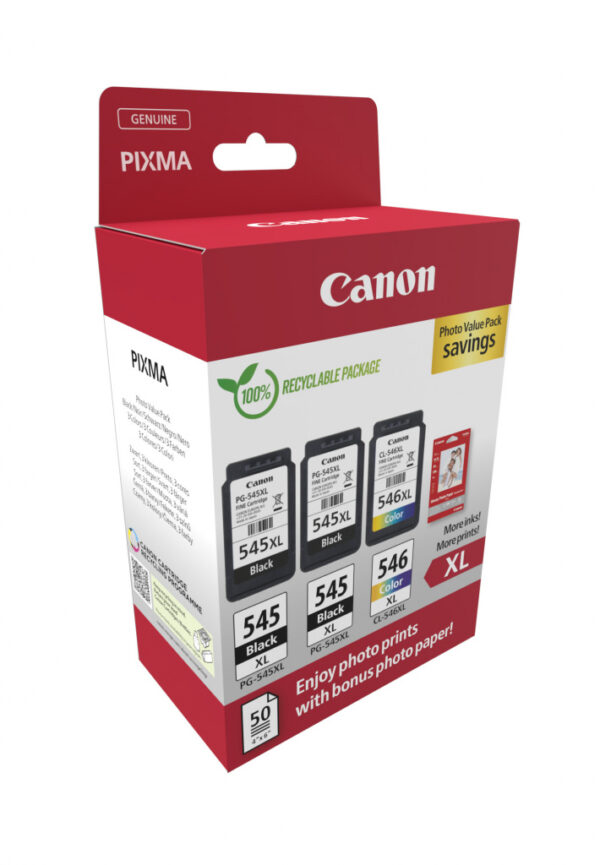 Canon 8286B015 inktcartridge 3 stuk(s) Origineel Hoog (XL) rendement Zwart, Cyaan, Magenta, Geel - Afbeelding 2