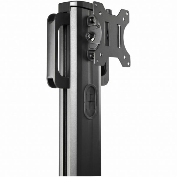 StarTech.com Mobiele Werkplek met Monitorsteun, CPU/PC Houder, Toetsenbord Lade - Ergonomisch Sta Bureau op Wielen - Mobiel Werk - Afbeelding 9