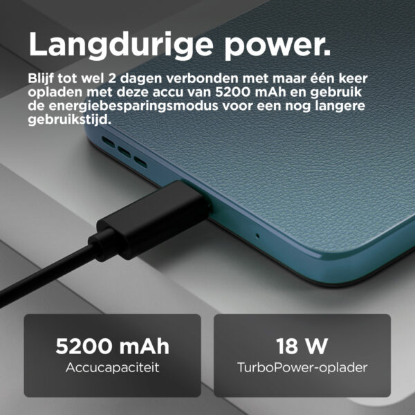 Motorola moto e15 16,9 cm (6.67") Dual SIM Android 14 Go edition 4G USB Type-C 2 GB 64 GB 5200 mAh Blauw - Afbeelding 10