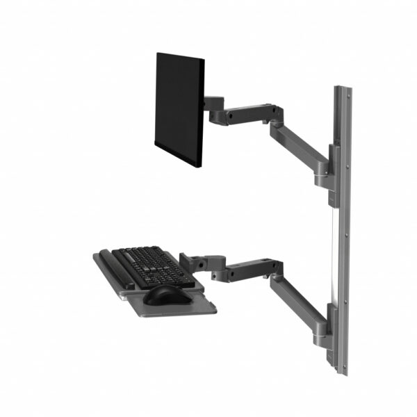 Ergotron LX Pro Series 45-696-293 flat panel bureau steun 86,4 cm (34") Muur Donkergrijs - Afbeelding 2