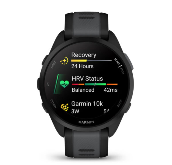 Garmin Forerunner 165 3,05 cm (1.2") AMOLED 43 mm Digitaal 390 x 390 Pixels Touchscreen Zwart GPS - Afbeelding 4
