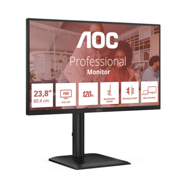 AOC E4 24E4CV computer monitor 60,5 cm (23.8") 1920 x 1080 Pixels Full HD LED Zwart - Afbeelding 23