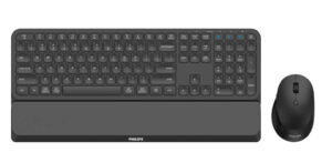 Philips 6000 series SPT6607B/00 toetsenbord Inclusief muis Thuis RF-draadloos + Bluetooth Amerikaans Engels Zwart
