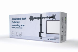 Gembird MA-D2-01 flat panel bureau steun 81,3 cm (32") Zwart