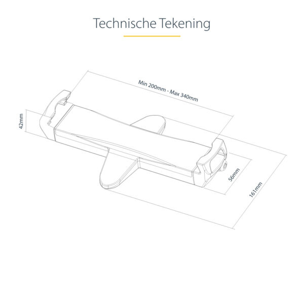StarTech.com TABLET-VESA-ADAPTER houder Passieve houder Tablet/UMPC Zwart - Afbeelding 11