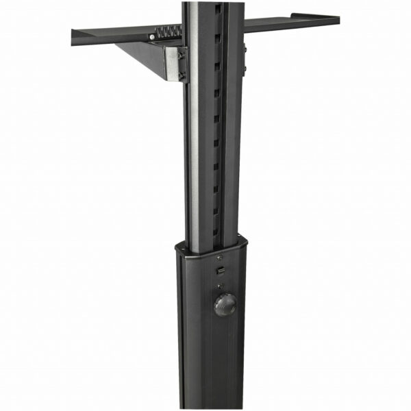 StarTech.com Mobiele Werkplek met Monitorsteun, CPU/PC Houder, Toetsenbord Lade - Ergonomisch Sta Bureau op Wielen - Mobiel Werk - Afbeelding 3