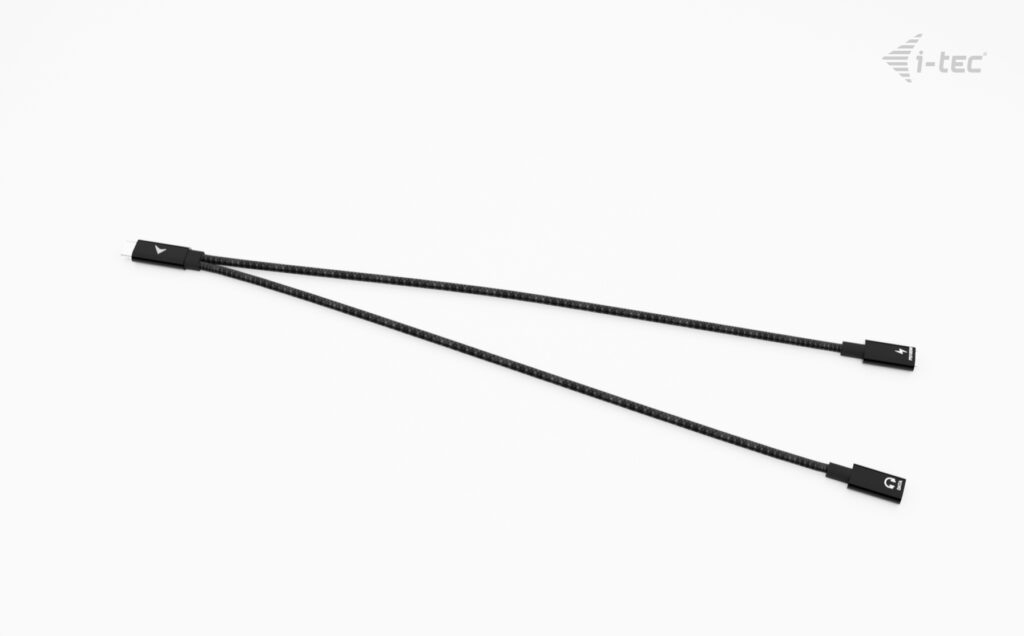 i-tec USB-C Cable Splitter Audio/Data + Power Delivery 100W - Afbeelding 2