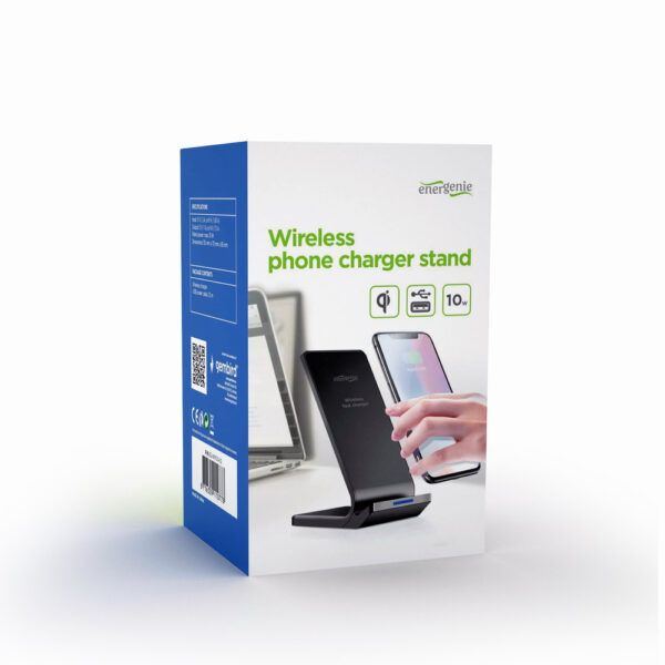 Gembird EG-WPC10-02 oplader voor mobiele apparatuur Smartphone Zwart DC Draadloos opladen Binnen - Afbeelding 2